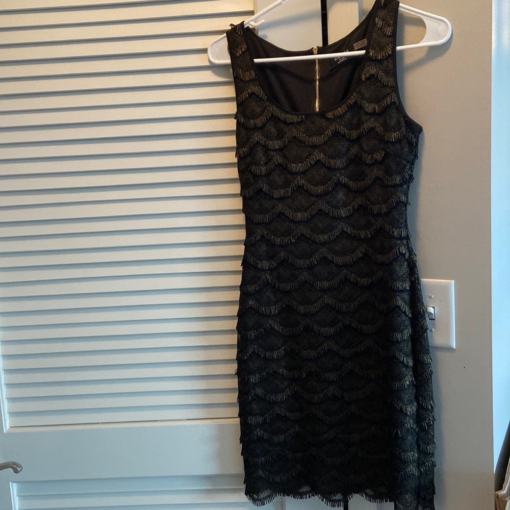 Black Guess dress with gold detail